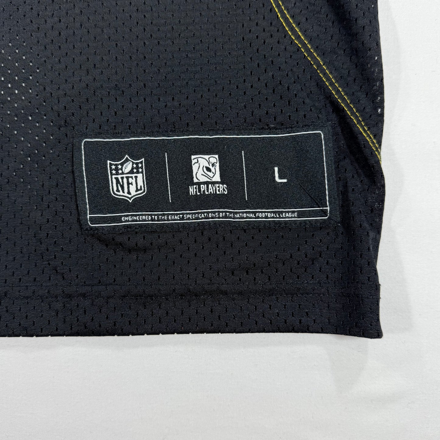 NFL Team Apparel Polamalu 43 Pittsburgh Steelers Black Jersey Size L