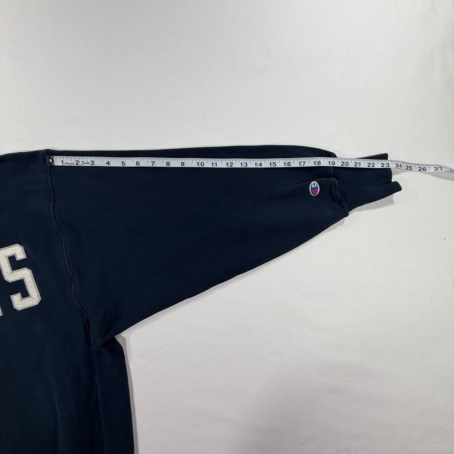 Vintage Champion Reverse Weave 90s Tufts University Crewneck Sweatshirt Navy Blue Size M