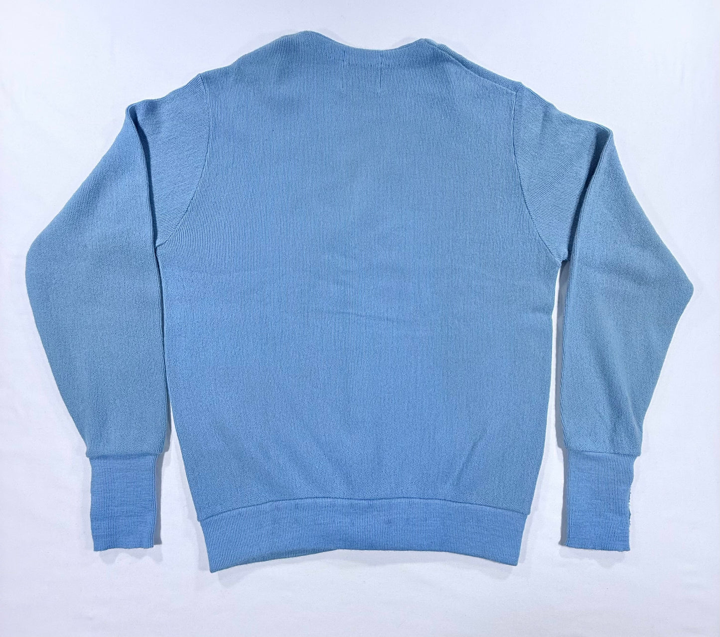 Vintage 80s Steeplechase Blue Cardigan Size L Back