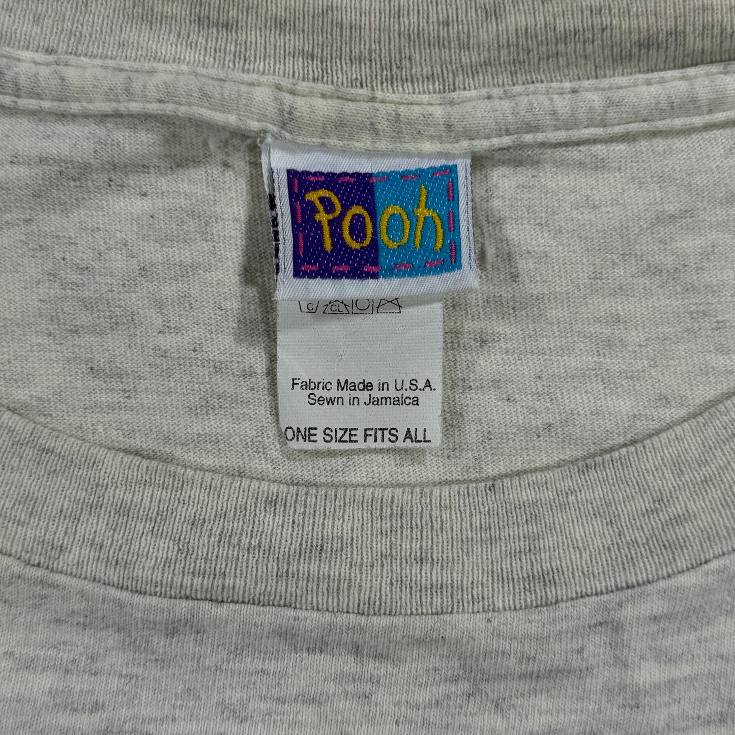 Pooh brand label and tag