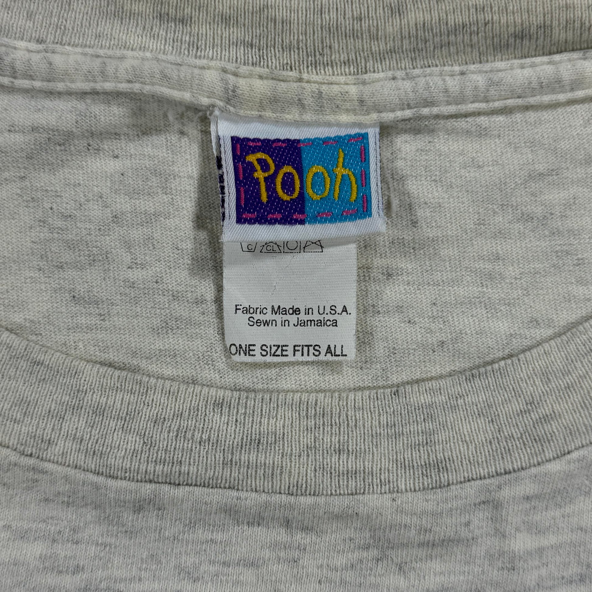 Pooh brand label and tag