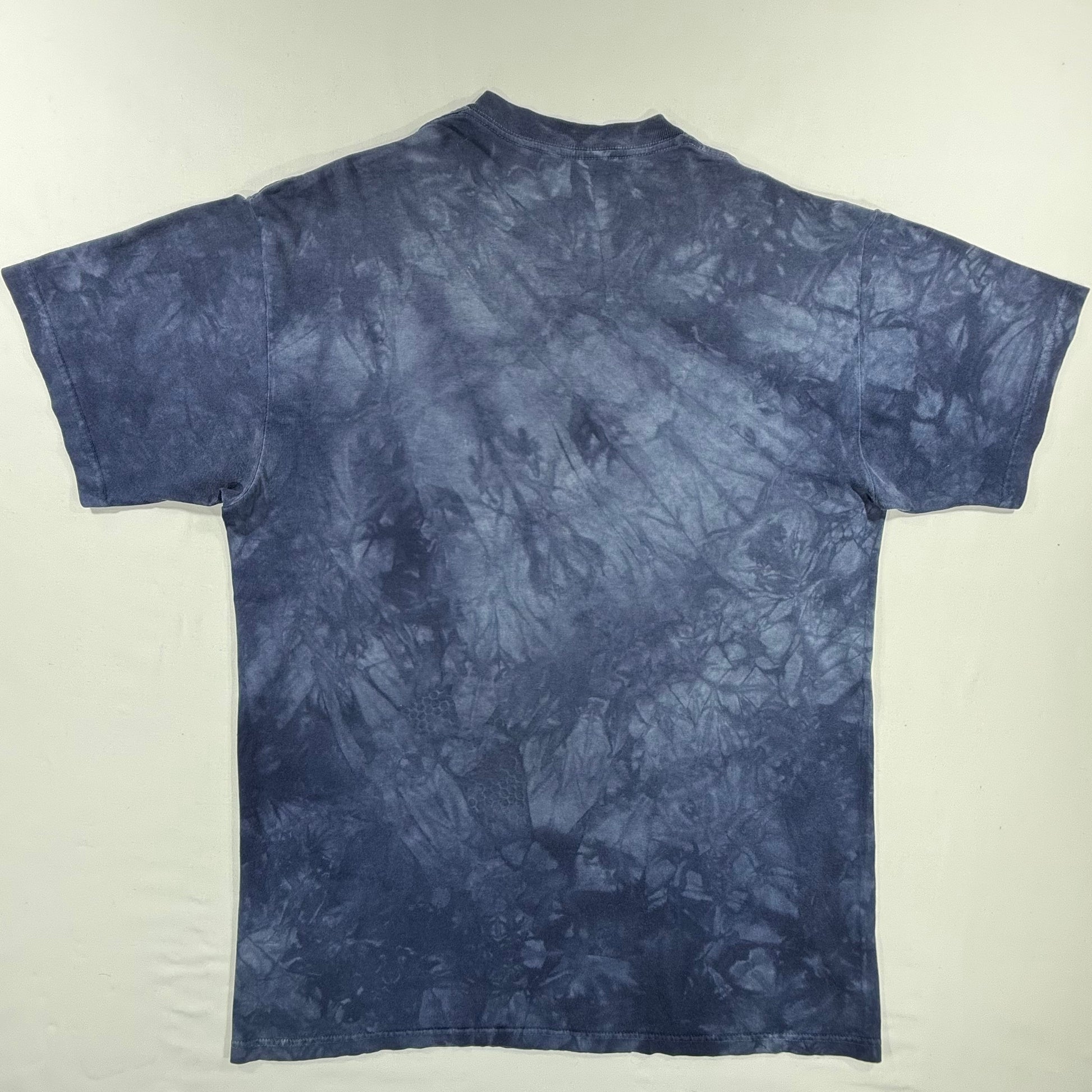 Vintage The Mountain Y2K Washed Blue Round neck American Eagle Graphic T- shirt Size L Back
