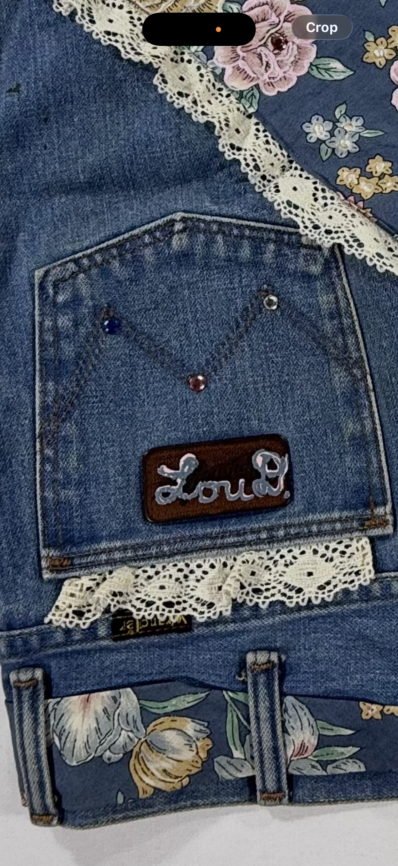 Designed label Loud on back